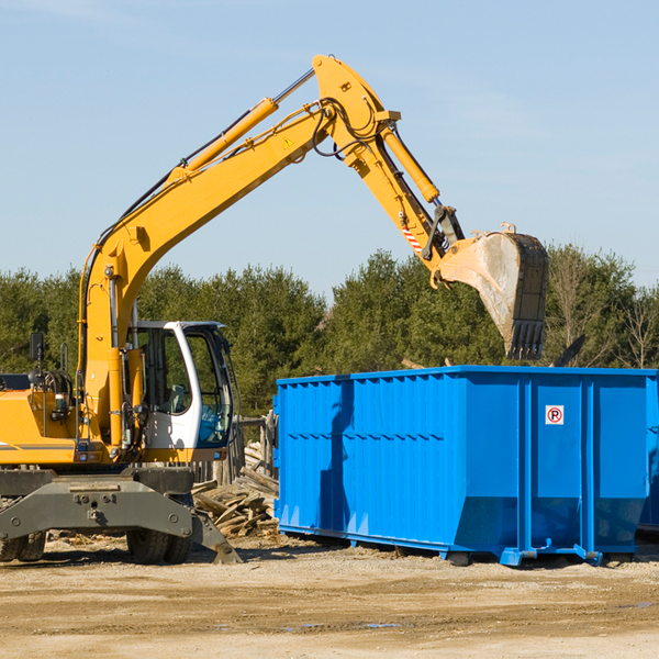 can i choose the location where the residential dumpster will be placed in Paige TX